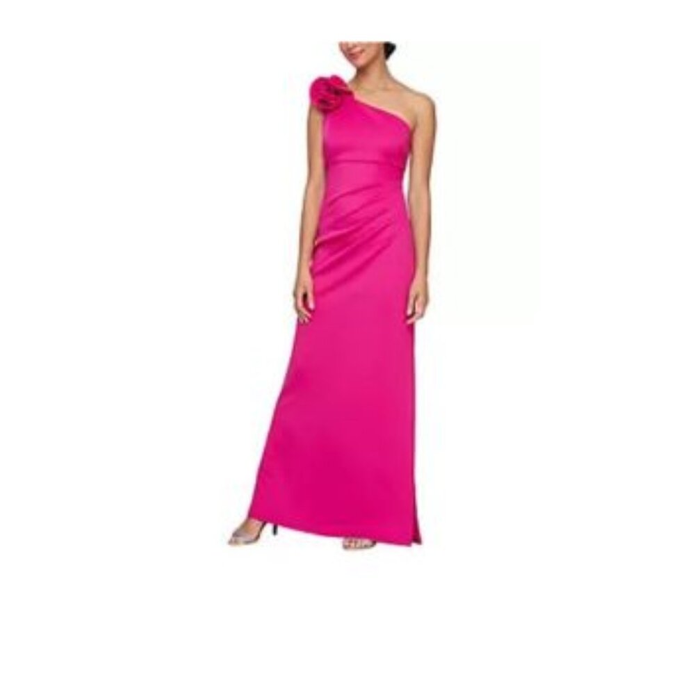 One Shoulder Floor Length Formal Dress